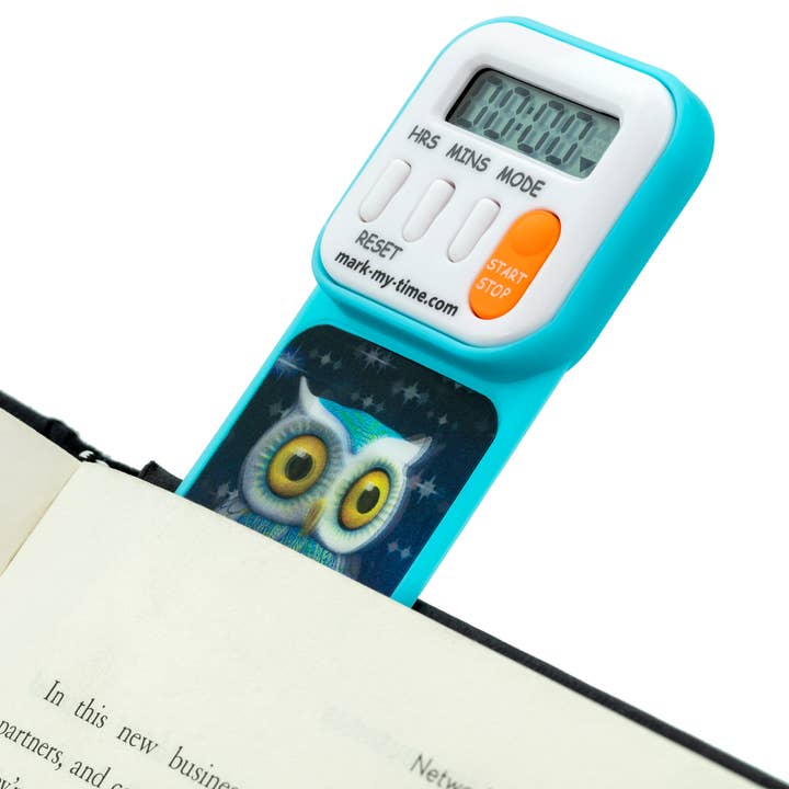 WITHit - Wholesale Bookmark - Mark My Time Digital Reading Tracker Bookmark - Owl 3D1