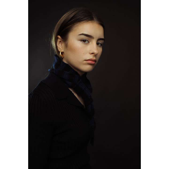 Abstract - Wholesale Scarf - Unisex - Pure cashmere knitted neck scarf1