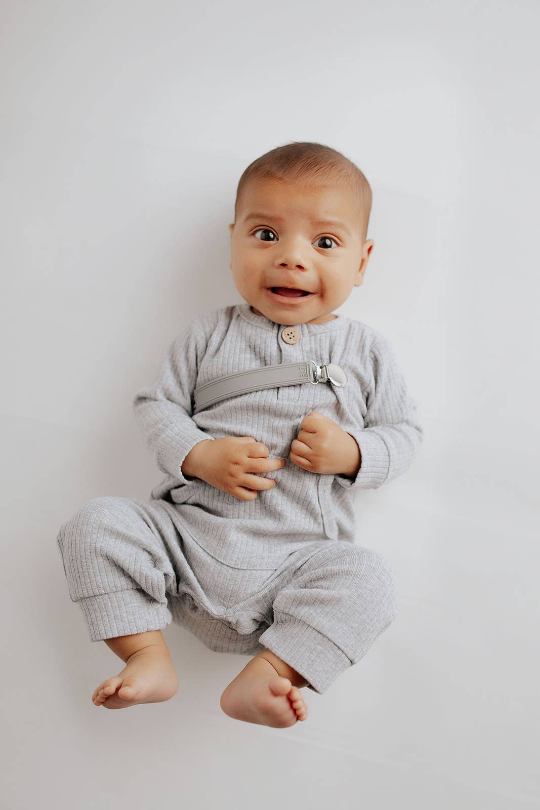 Three Little Tots - Wholesale Rompertje - Baby - Baby ribgebreide romper met zakken62