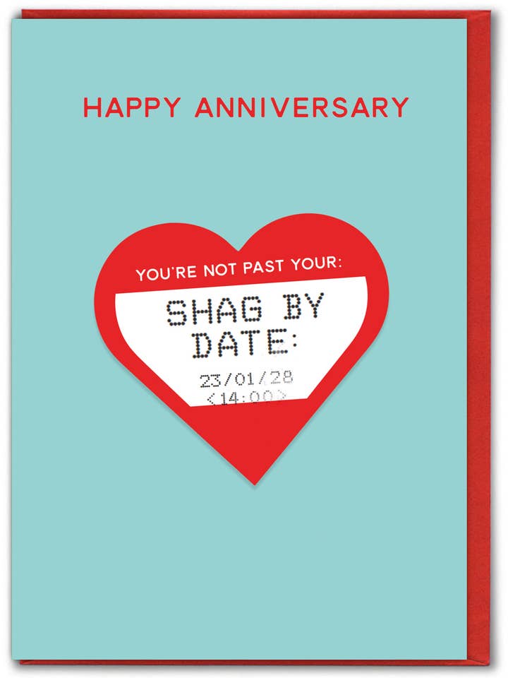 Cartão de Aniversário Engraçado - Shag By Date por Brainbox Candy por atacado de Brainbox Candy