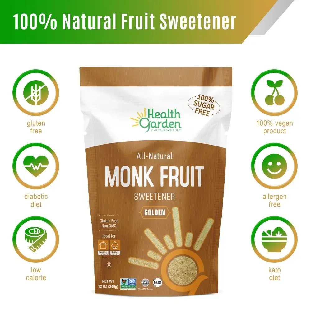 Health Garden of NY Inc. - Wholesale Sugar/Sweetener - Monk Fruit Golden Sweetener 1lb2