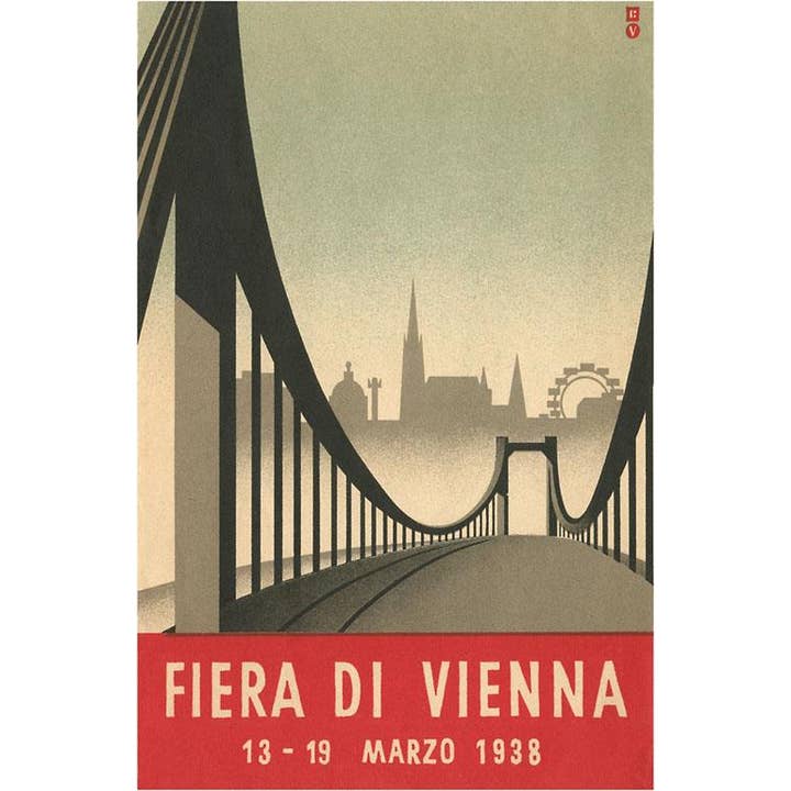 Found Image Press – Großhandel Magnete – Magnet FG-199 Poster für Wiener Messe, Österreich