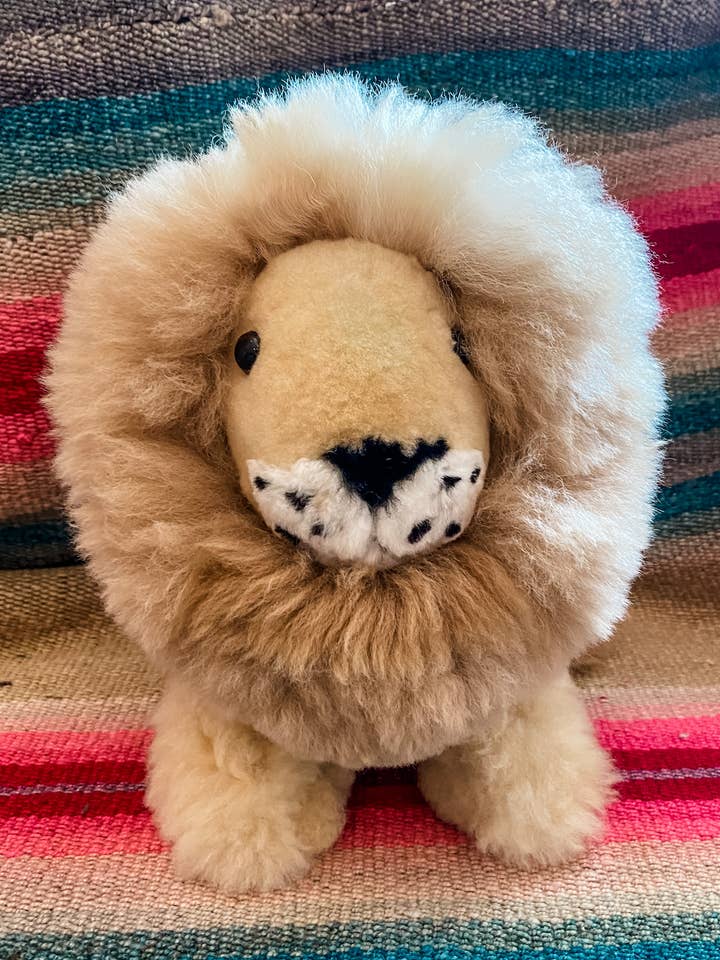 10" Alpaca Lion Stuffy for wholesale by Asher Market