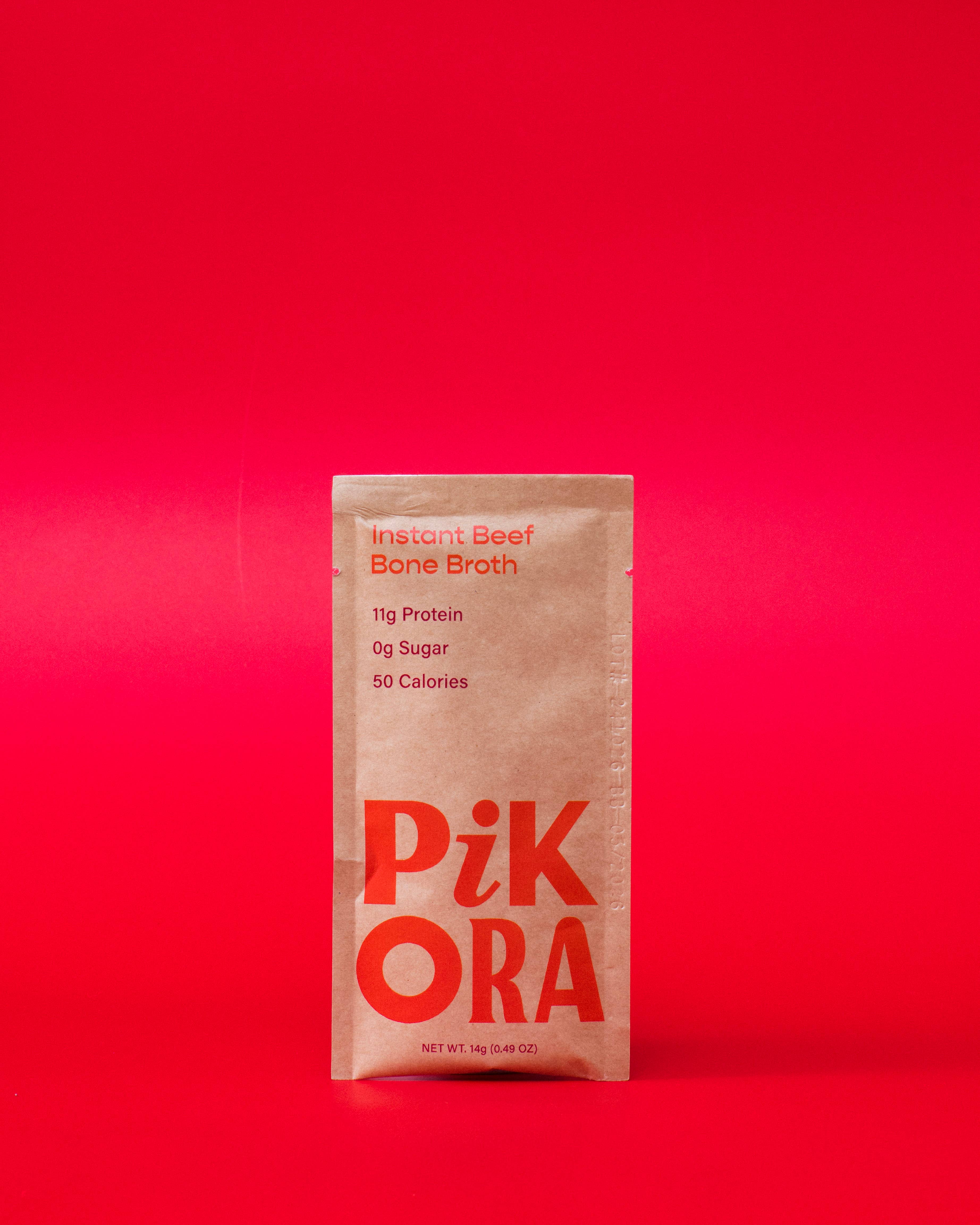 Pikora - Wholesale Broth - Beef Bone Broth (4 Single-Serve Sachets)2