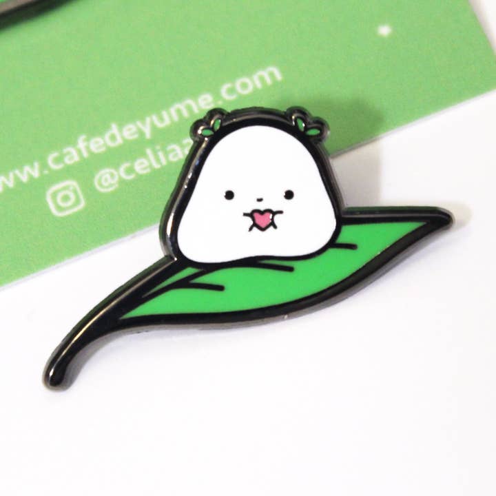 Lovely Leaf Enamel Pin for wholesale by Cafe De Yume