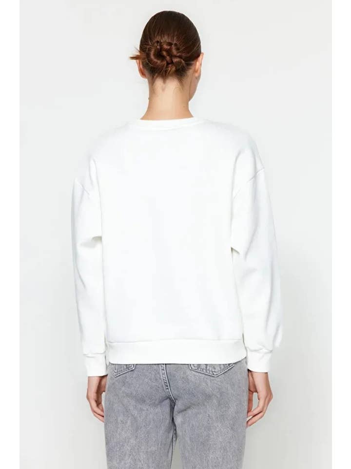 Hoxton Gal – wholesale Sweatshirt – Women's – Thick Fleece-Lined Regular Fit Crew Neck Basic Knit Sweatshirt32