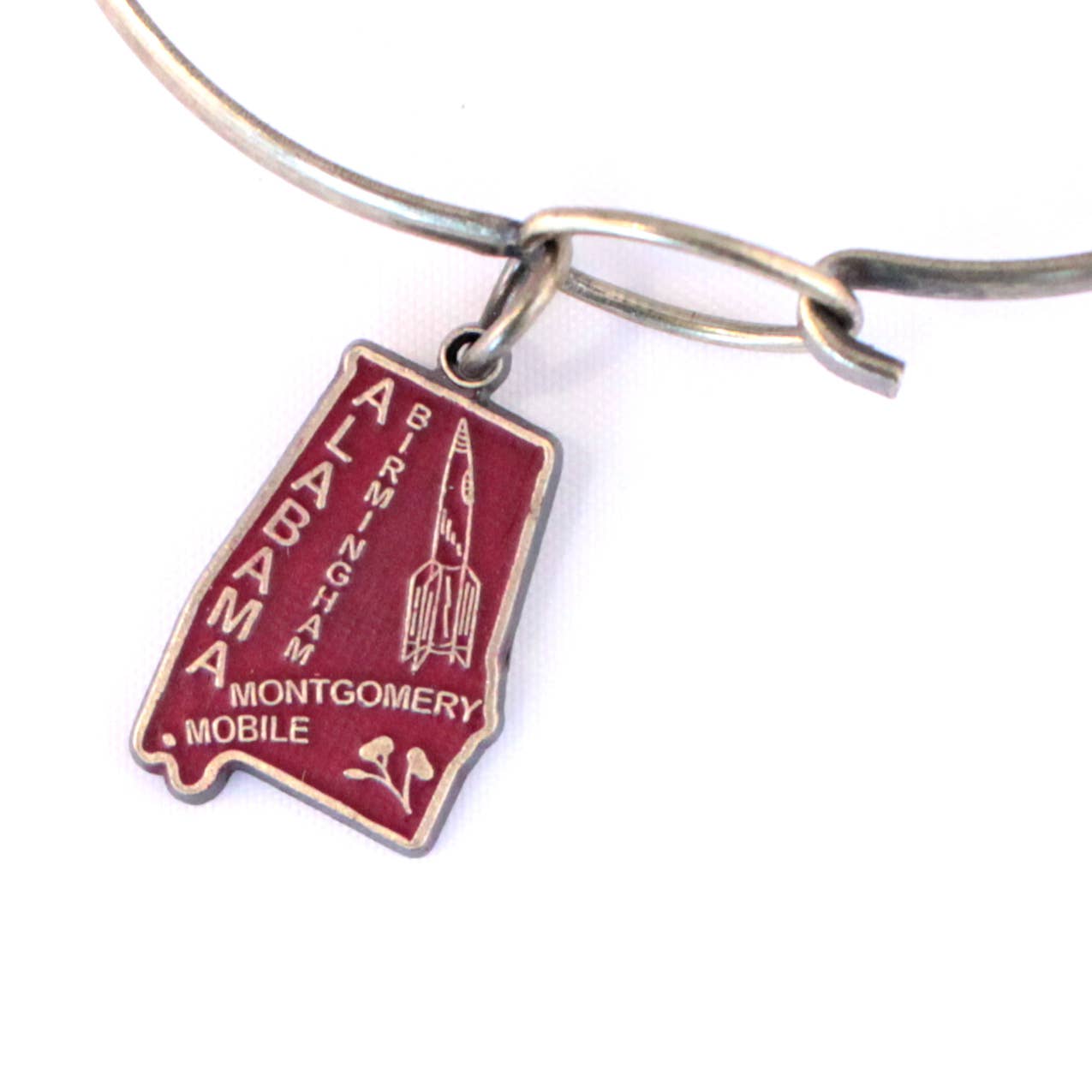 Gleeful Peacock - Wholesale Individual Charm/Pendant - Alabama State Charm (available with Bracelet or Necklace)0