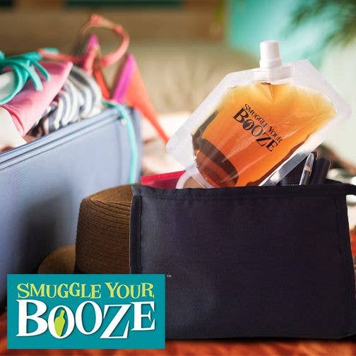 Smuggle Your Booze - Wholesale Flask - Smuggle Your Booze Cosmetic Bag POP & 6 Cosmetic Bags
5