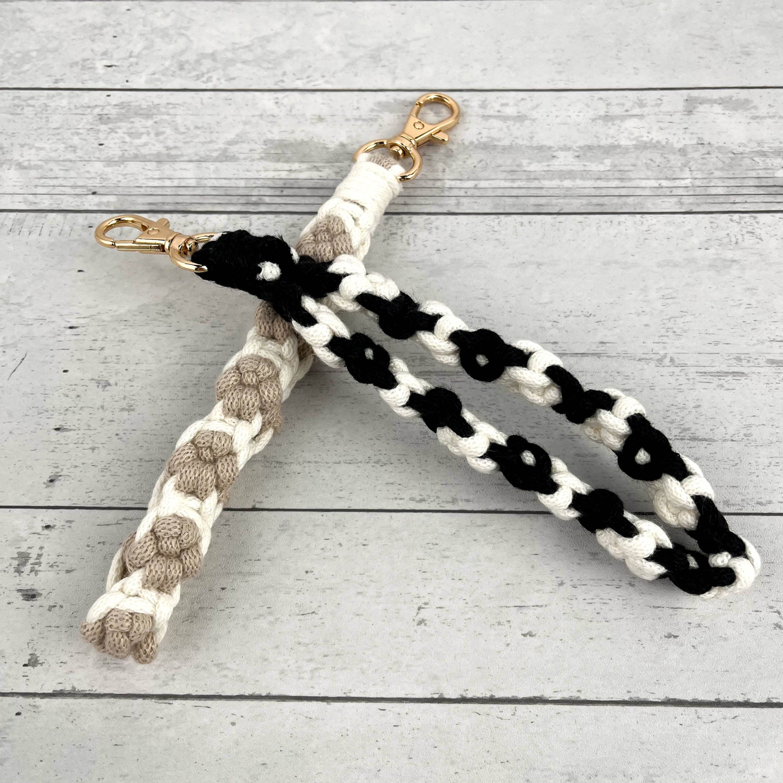 SoapElenGlen - Vente Porte-clés – femme - Bracelet de poignet patte de chat fait main, porte-clés et sangle de téléphone mignons4