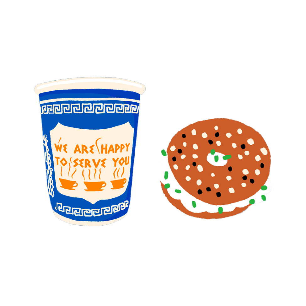 Hot Dang Press - Wholesale DIY Craft Kit - NYC Breakfast Buddies Iron On1