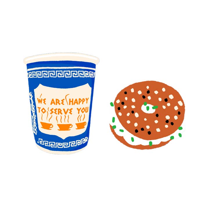 Hot Dang Press - Wholesale DIY Craft Kit - NYC Breakfast Buddies Iron On1