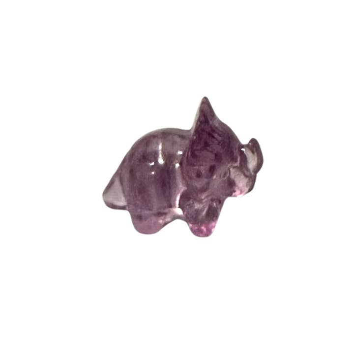 VIE - Wholesale Spiritual stone/crystal - Rainbow Fluorite Mini Carving - Assorted, 1.5x1cm, Single5