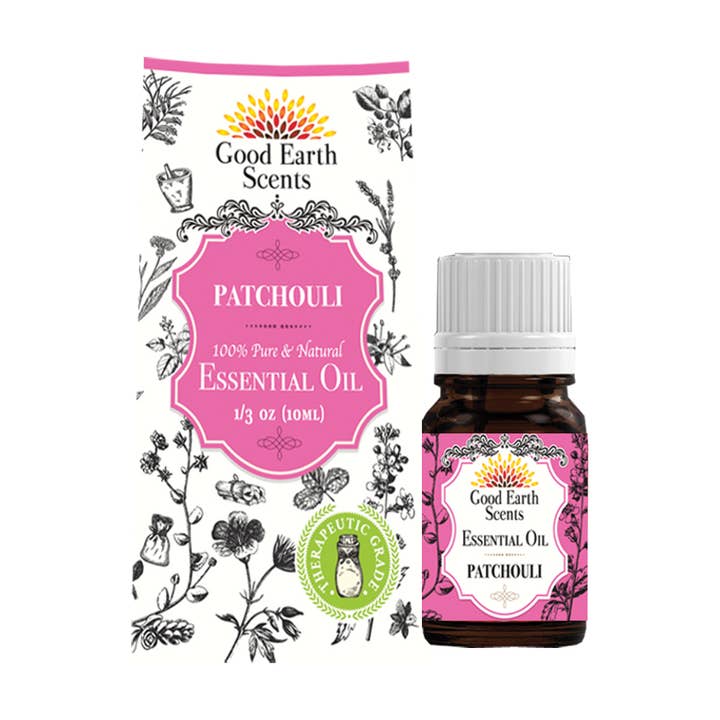 Good Earth Scents - Patchouli Essential Oil (10 ml.) for wholesale by Designs by Deekay Inc.