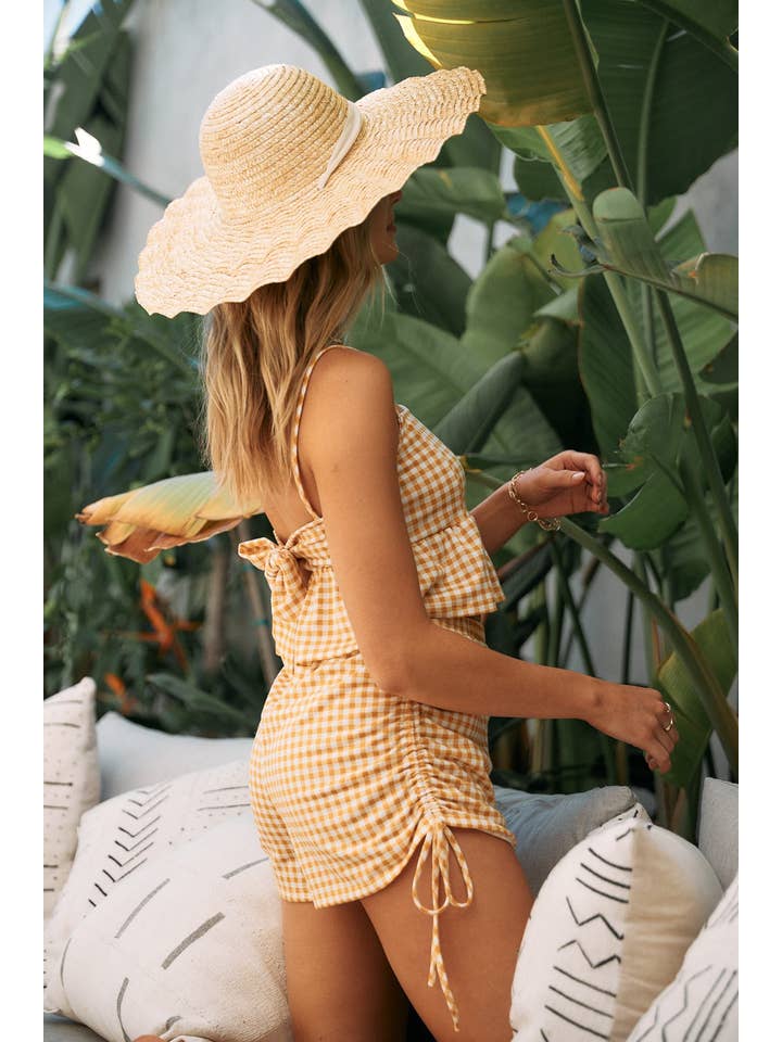 Endless Blu - Vente Short – femme - Short à carreaux DP02325