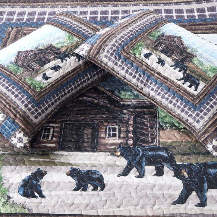 Duke Imports - Wholesale Bedding Set - "Early Settlers" 3-Piece Designer Microfiber Quilt Set1