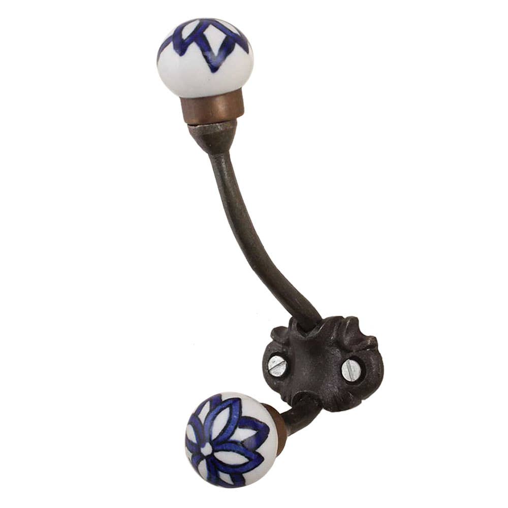 12 Piece Blue Wall Hooks Strong Boho Key Holder for wholesale on Faire1