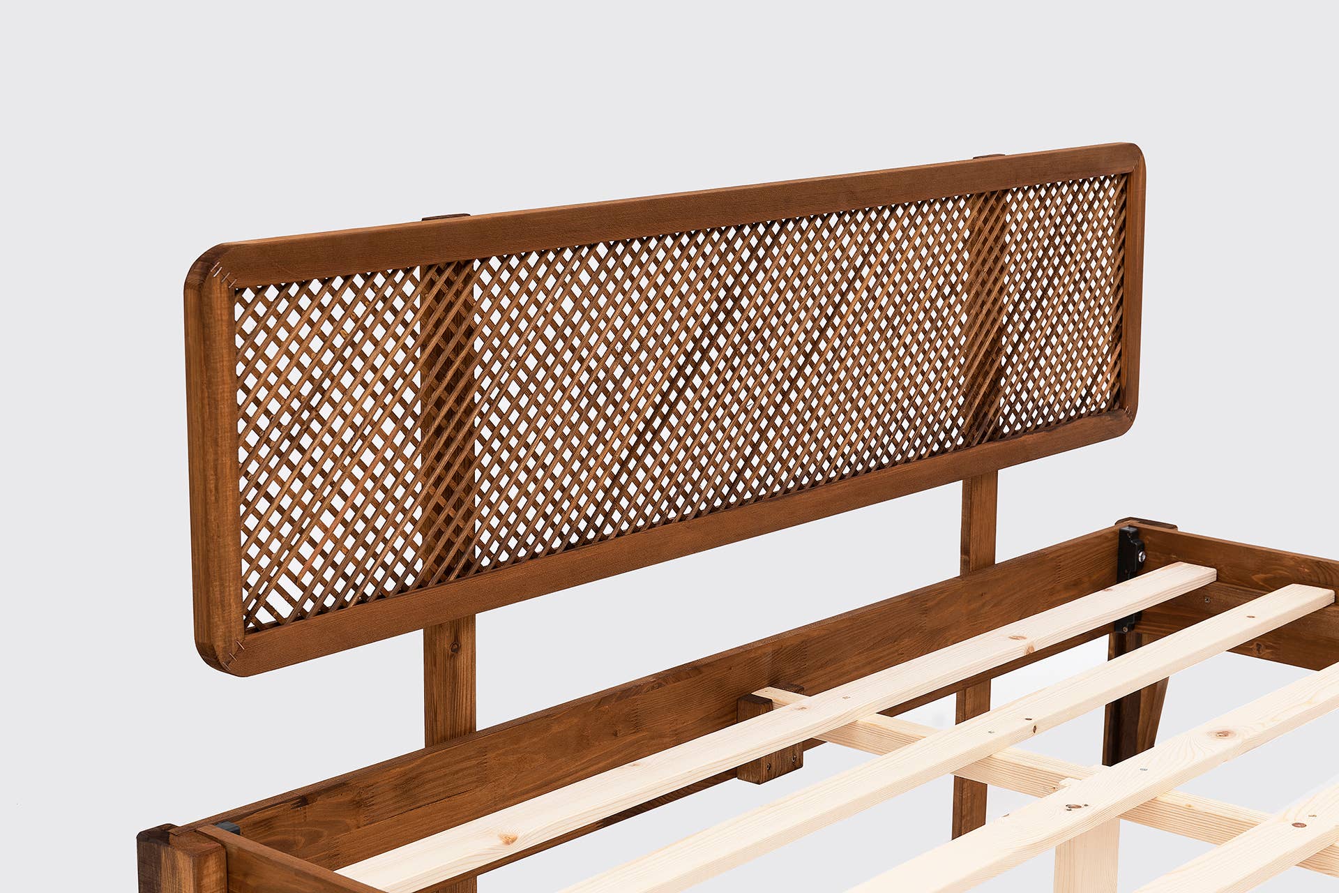 Deholzwart GmbH - Wholesale Bed - İzabelya Model - Pine Wood Bed Single Bed - BROWN6