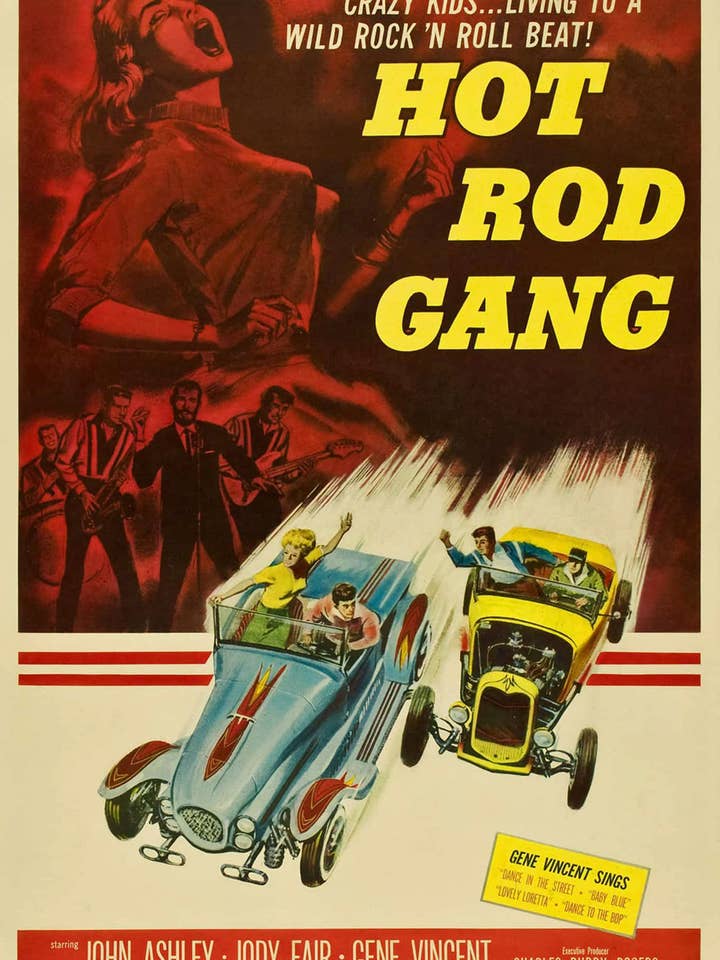 Affiche de film vintage Hot Rod Gang (1958) pour la vente par Keep Calm Collection