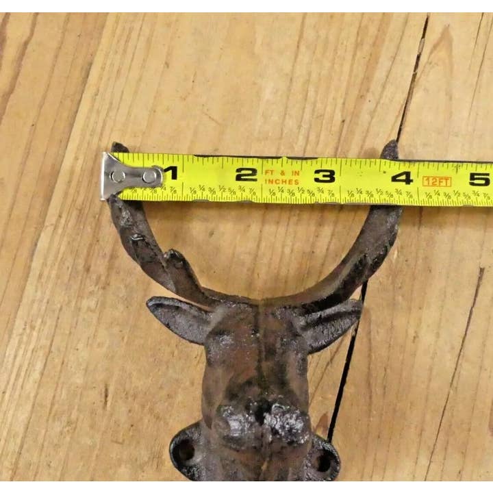 Midwest Craft House - Wholesale Wall Hook - Cast Iron Rustic Elk/ Deer/moose Head Hook
