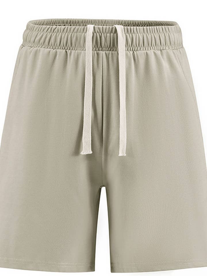 NINEXIS - Wholesale Shorts - Men's - CWBSP0612_MEN'S SOLID DRAWSTRING QUICK DRY SHORTS3