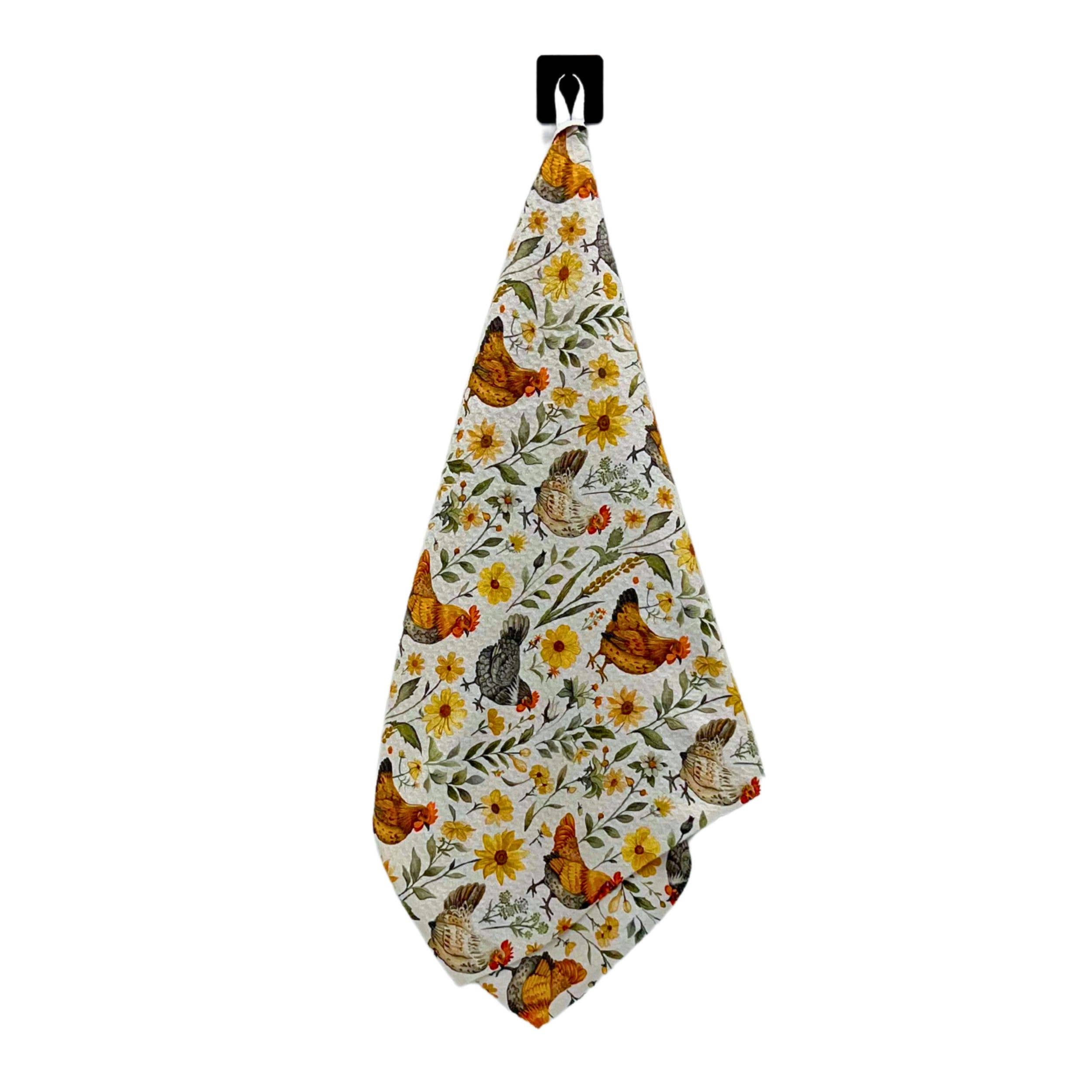Driftless Studios - Wholesale Tea Towel - Chicken Farmhouse Waffle Dish Towels - Summer Home Decor1
