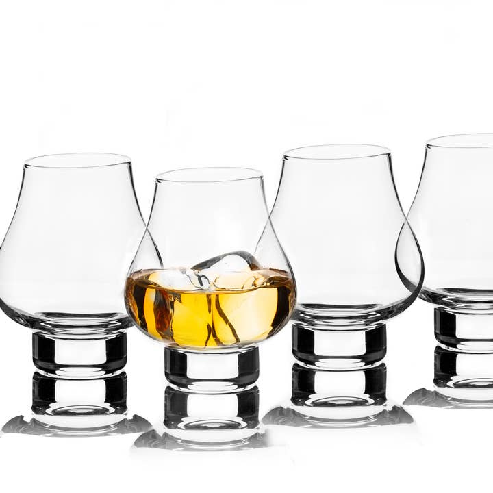 Luxbe - Lot de 4 verres Snifter en cristal Bourbon Snifter pour la vente par TEALYRA / LUXBE