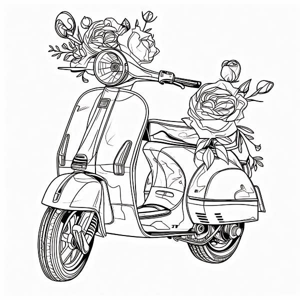 The Boozy Bookworm Art Kits - Wholesale DIY Craft Kit - Pink Scooter DIY Painting Art Kit ~ 2 sizes2