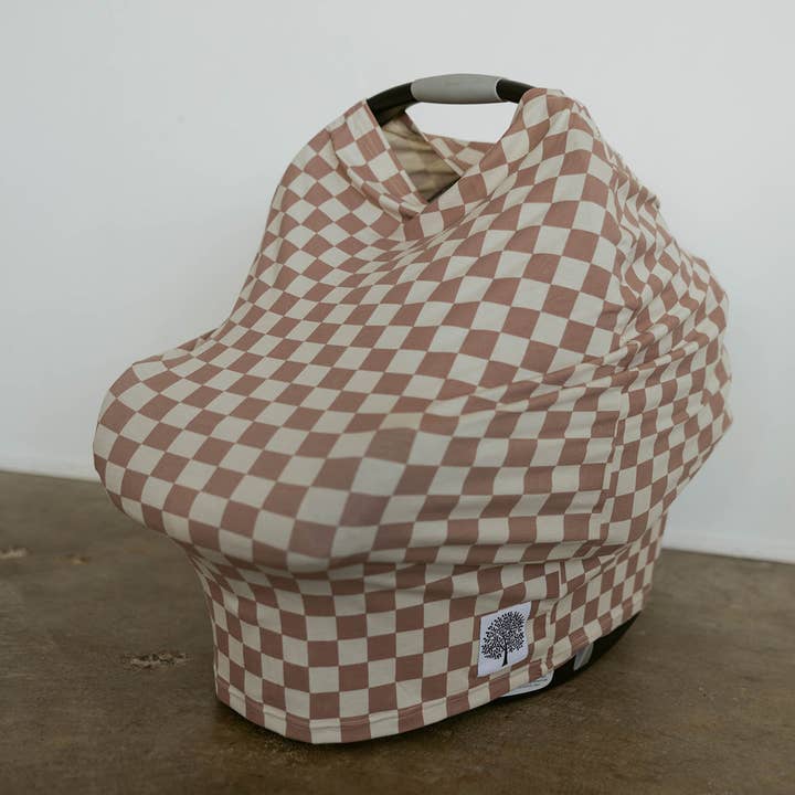 Multi-use Cover, Rosewood Checker for wholesale on Faire5