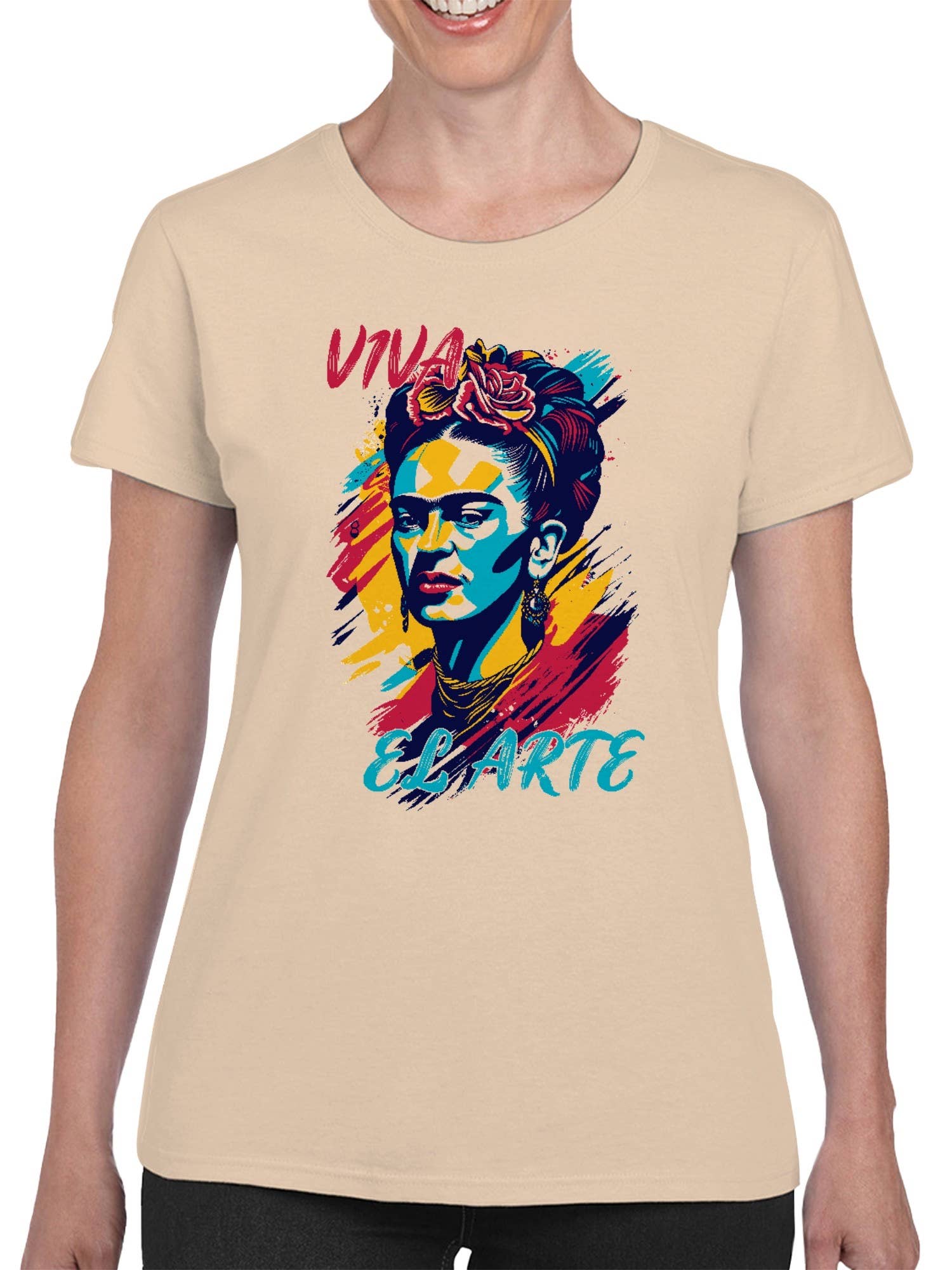 Swift Retail - Wholesale T-Shirt (Graphic) - Women's - Vibrant Art Tribute  Women's T-Shirt3