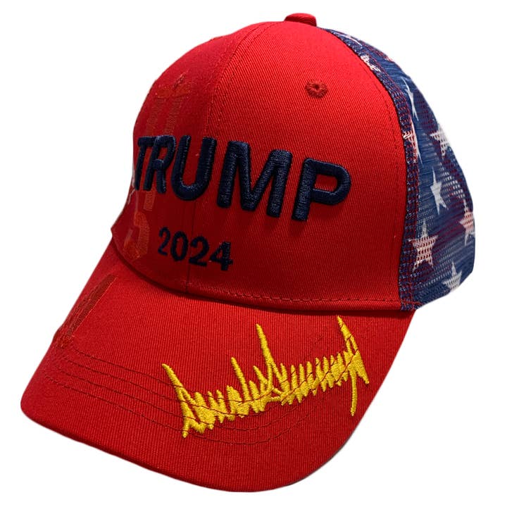 Chapeau Signature TRUMP 2024 Rouge - 7049 pour la vente par I Love My Freedom