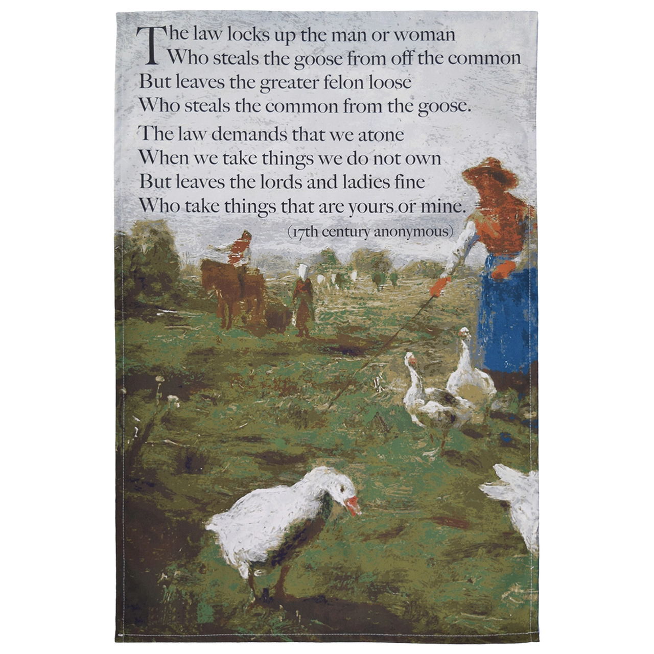 Radical Tea Towel – wholesale Tea towel – Enclosures Rhyme Tea Towel0