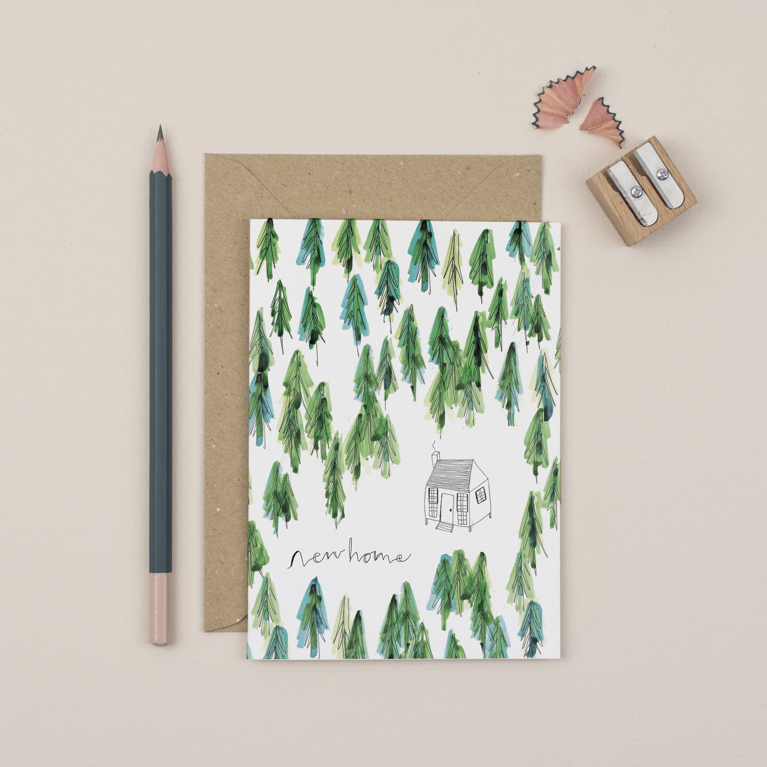 Plewsy - Wholesale Everyday Greeting Card - Cabin New Home Greetings Card1