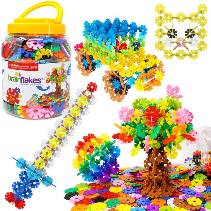 Brain Flakes 500-delige set van in elkaar grijpende plastic schijven | Knuffeldier Pluche voor wholesale door VIAHART Toy Co.