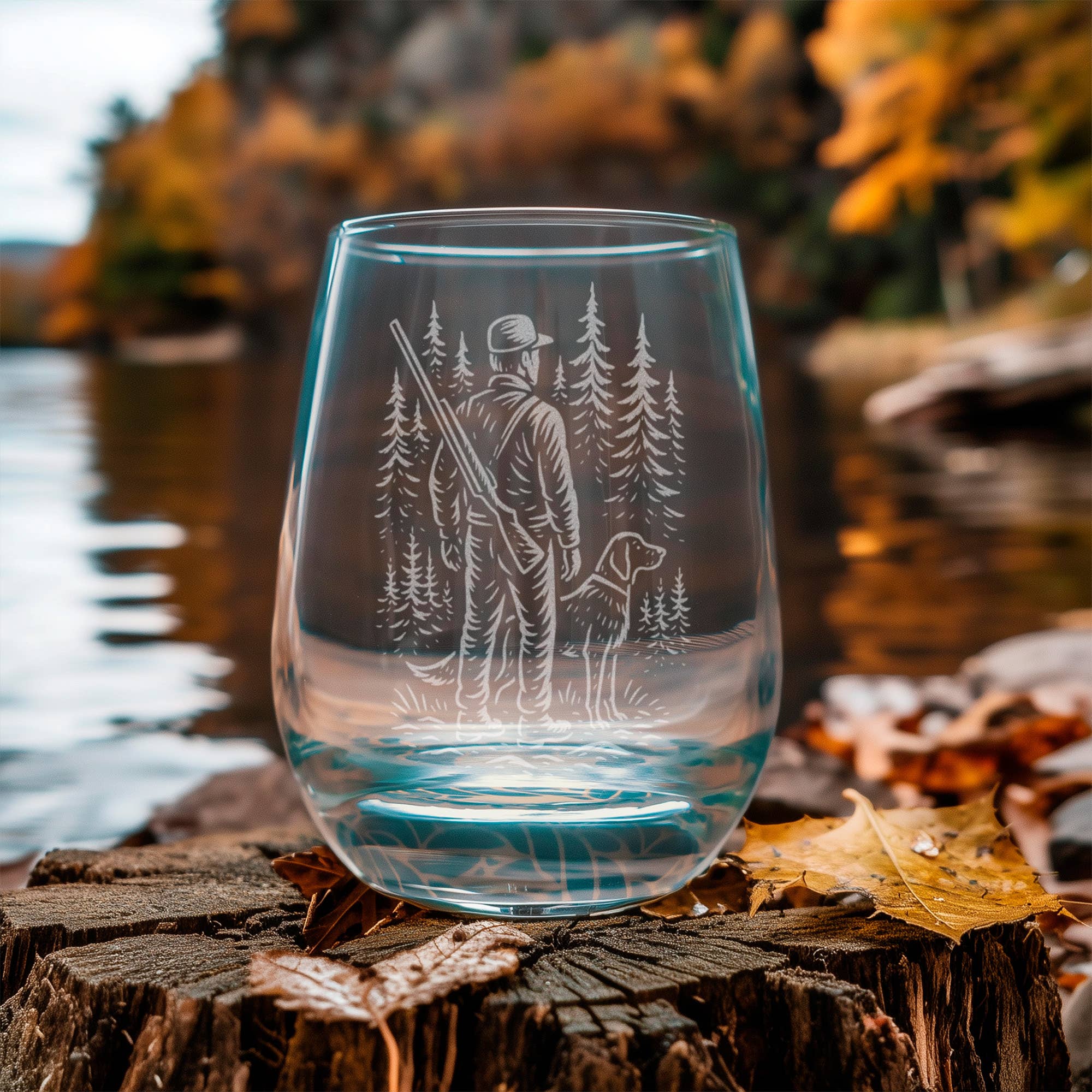 Benoit's Design Co. - Wholesale Cocktail/Liquor Glass - Hunting Scene Drinking Glass5