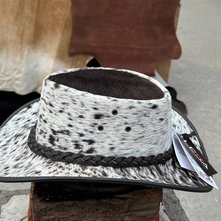 Lesa collection inc - Wholesale Cowboy Hat - Women's - Cabello Leather outback Western Hat Genuine Cow hair hat 3
