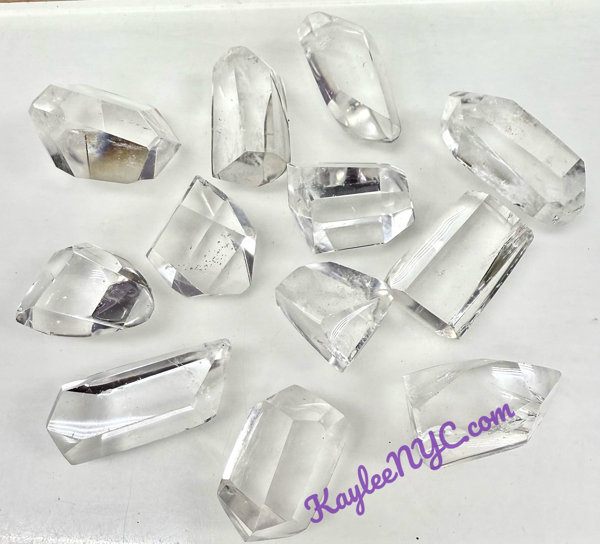 KayleeNYC - Wholesale Spiritual Stone/Crystal - 1 lb Natural Clear Quartz Freeform Crystals Polished Healing2