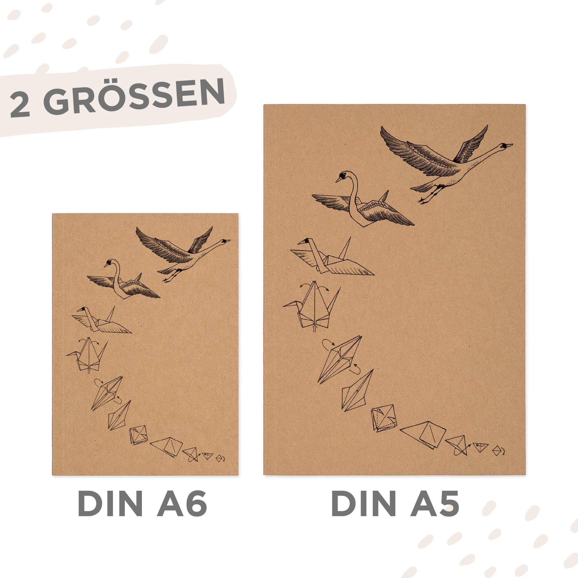 LIGARTI - Vente Cahiers - Carnet - cygne origami3