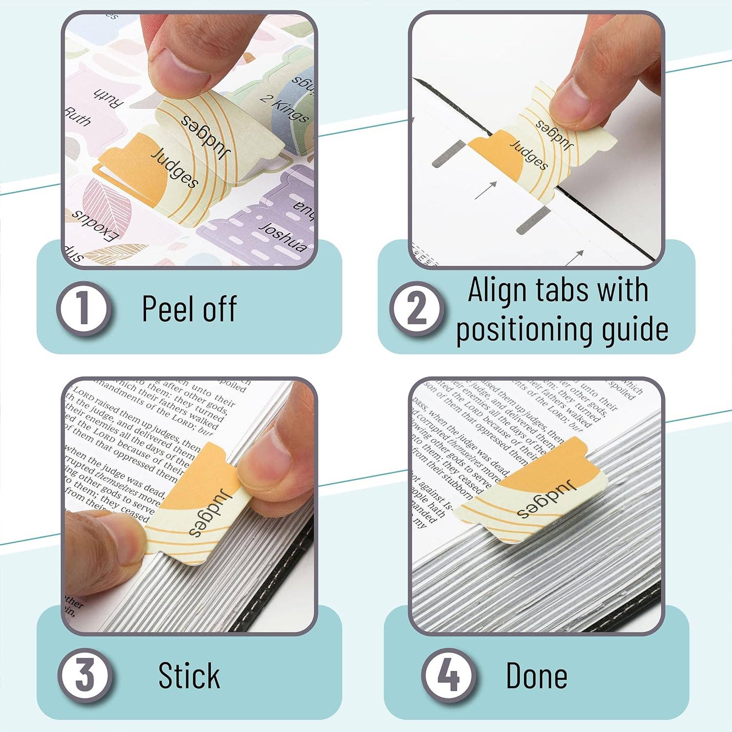 Mr. Pen – Marcador por atacado – Separadores de Bíblia Mr. Pen - 120 Separadores de Fácil Organização3