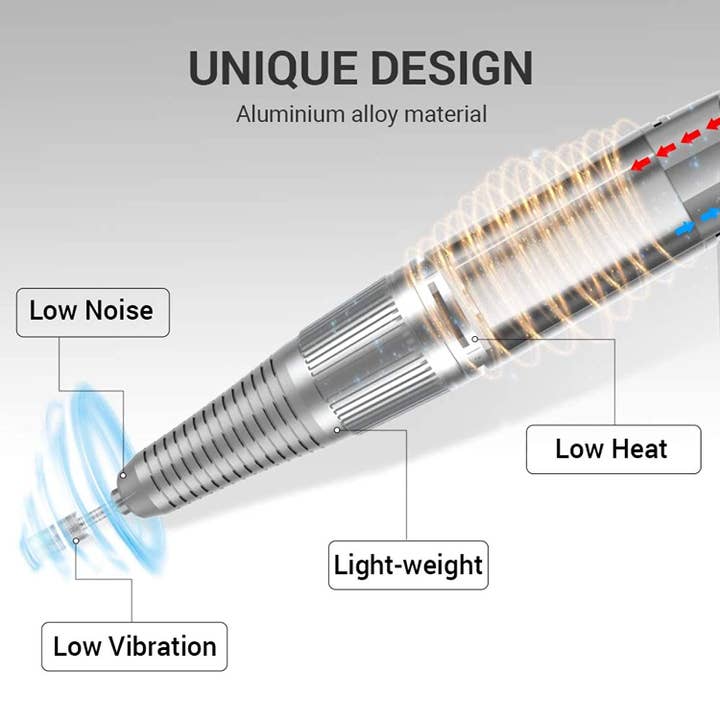 melodysusie - Wholesale Electronic Skincare Device - Scamander Rechargeable Nail Drill 30,000RPM