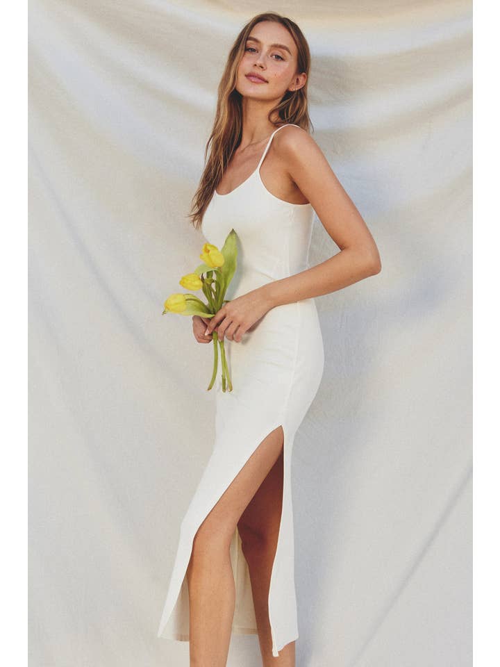 Dress Forum - Vente Robe – femme - Robe longue moulante en tricot côtelé (1)17