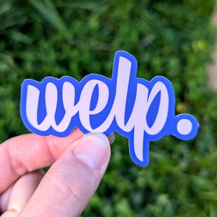 Welp Vinyl Sticker for wholesale by Bolts and Stars