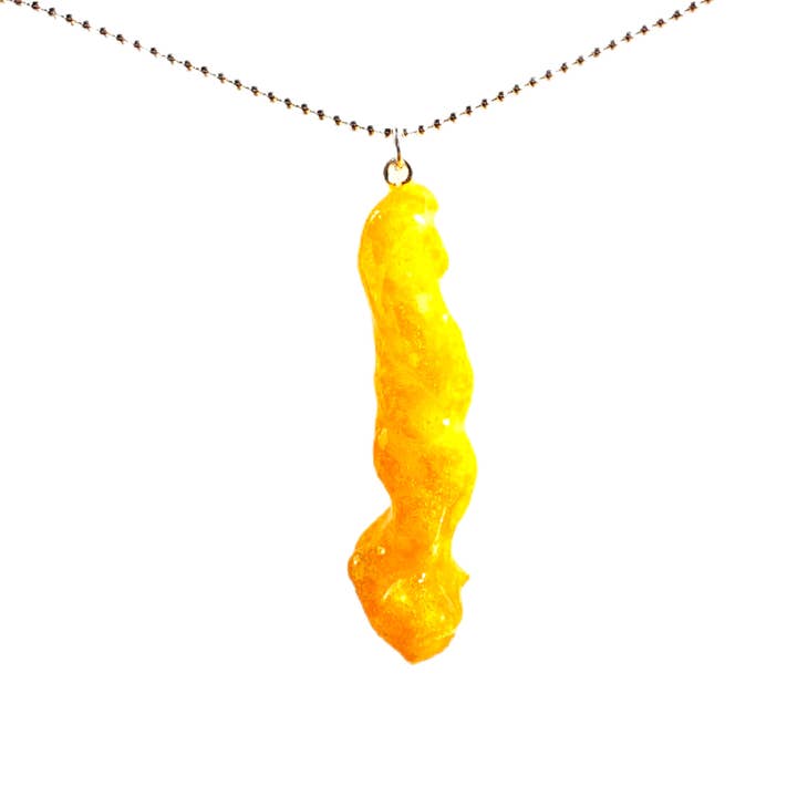 Glitterlimes - Wholesale Pendant/Charm Necklace - Cheeto Snack Necklace - Snack Jewelry