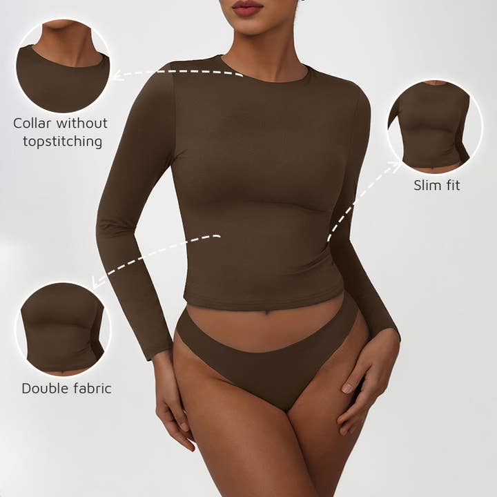 WONDERXFANS - Wholesale Athletic top – Women′s - Snug-Fit Long Sleeve13