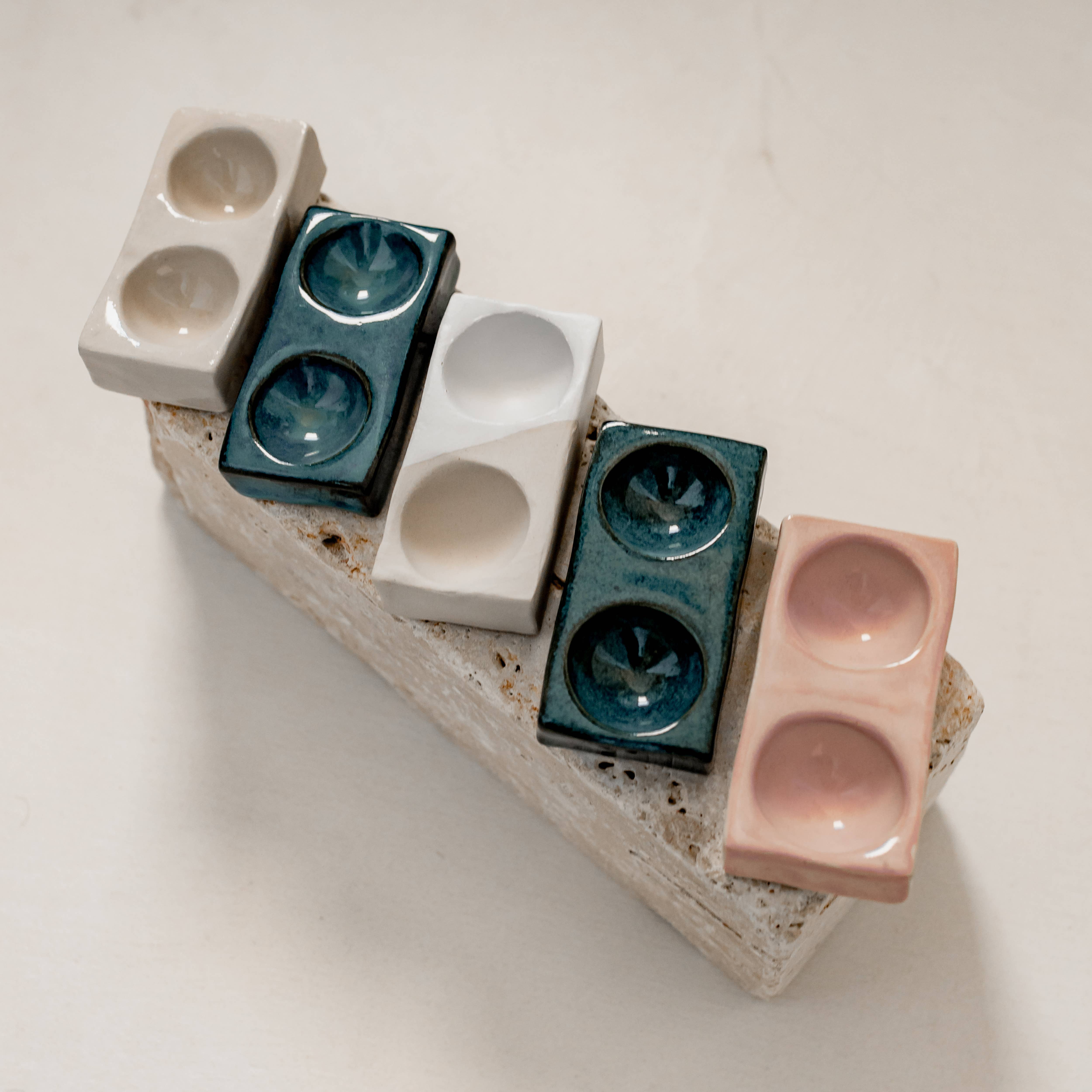 Claycraft - Wholesale Egg Cup/Holder - Handmade minimalist rectangular egg cup12