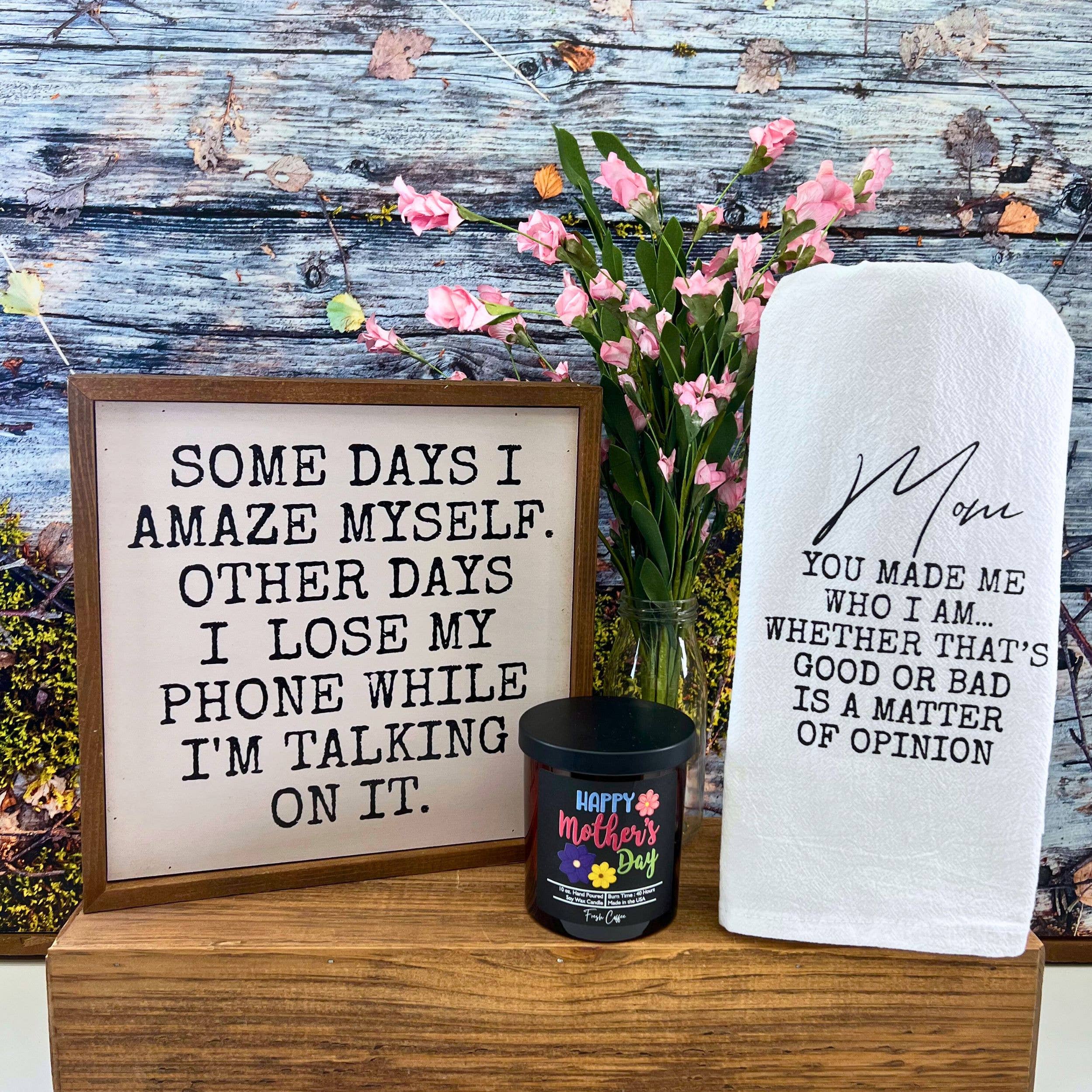 Driftless Studios - Wholesale Jar/Filled Candle - Happy Mothers Day Candle - Soy Wax Candles - Spring Decor2