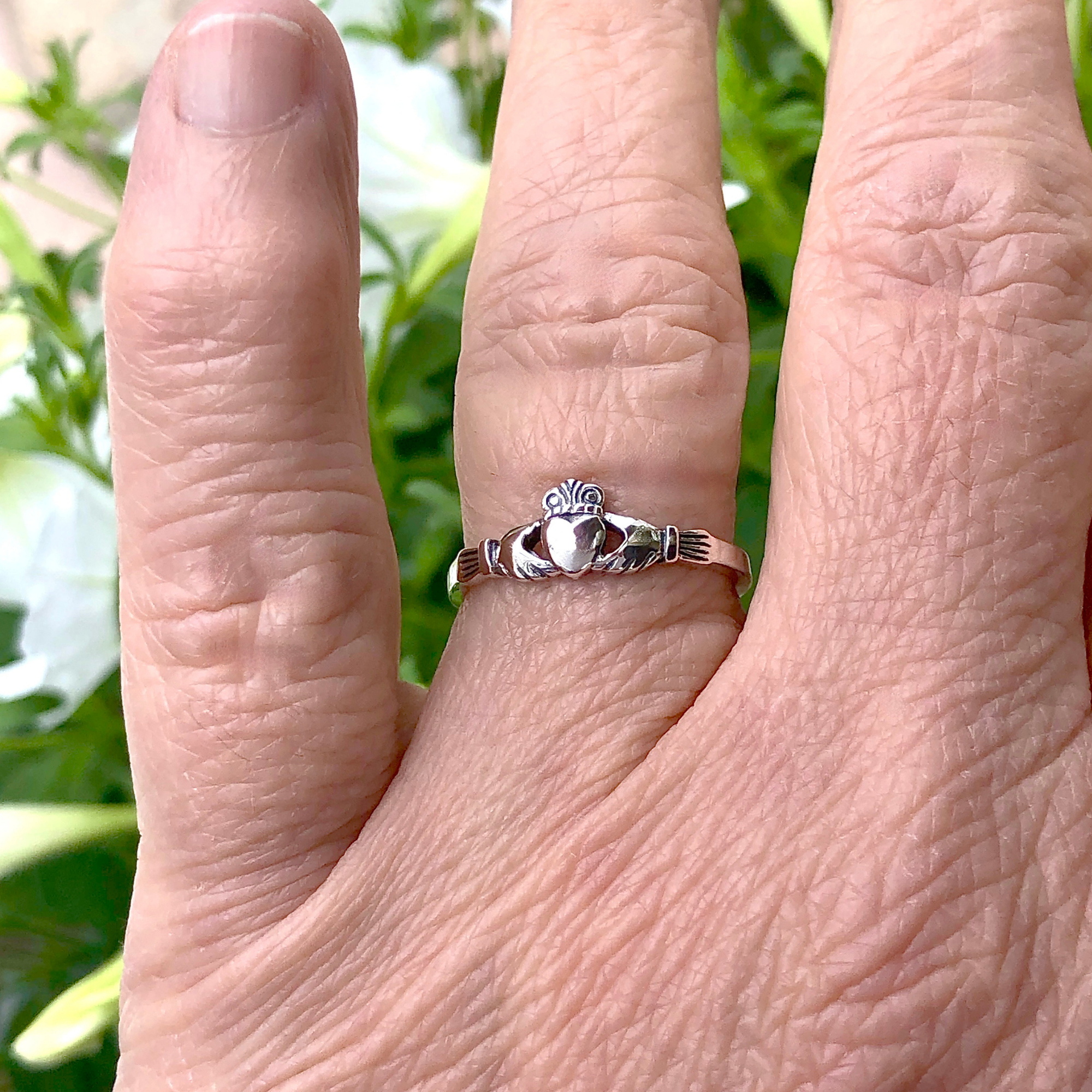 Moonrise Jewelry - Wholesale Band/Stacked Ring - R-25 Medium Claddagh Ring9