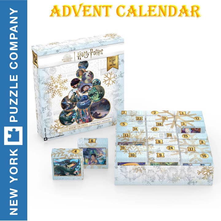 Hobby-lines – wholesale Puzzle – Adult – Harry Potter ADVENT CALENDAR New York Puzzle Company 24 mini puzzles Jigsaw NPZHP22703