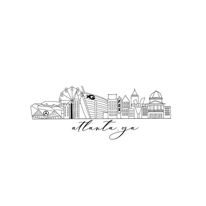 Studio Miller - Wholesale Art Print - Atlanta Skyline Art Print
