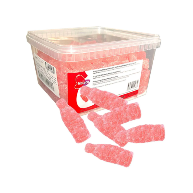 Stock Boy Candy Co. - Vente Bonbons gélifiés - Bouteilles de soda aigre au pamplemousse suédois 2,09 kg1