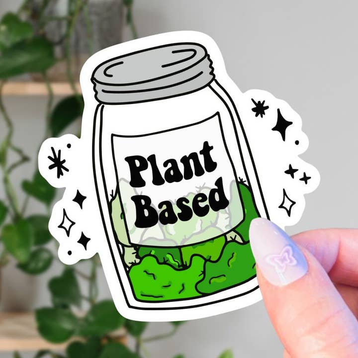 Living Noir - Wholesale Sticker - Plant Based Weed Jar Sticker0